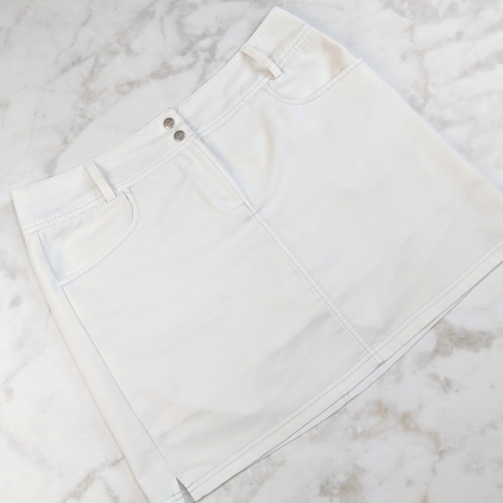 Adidas White Cumacool Golf Skort